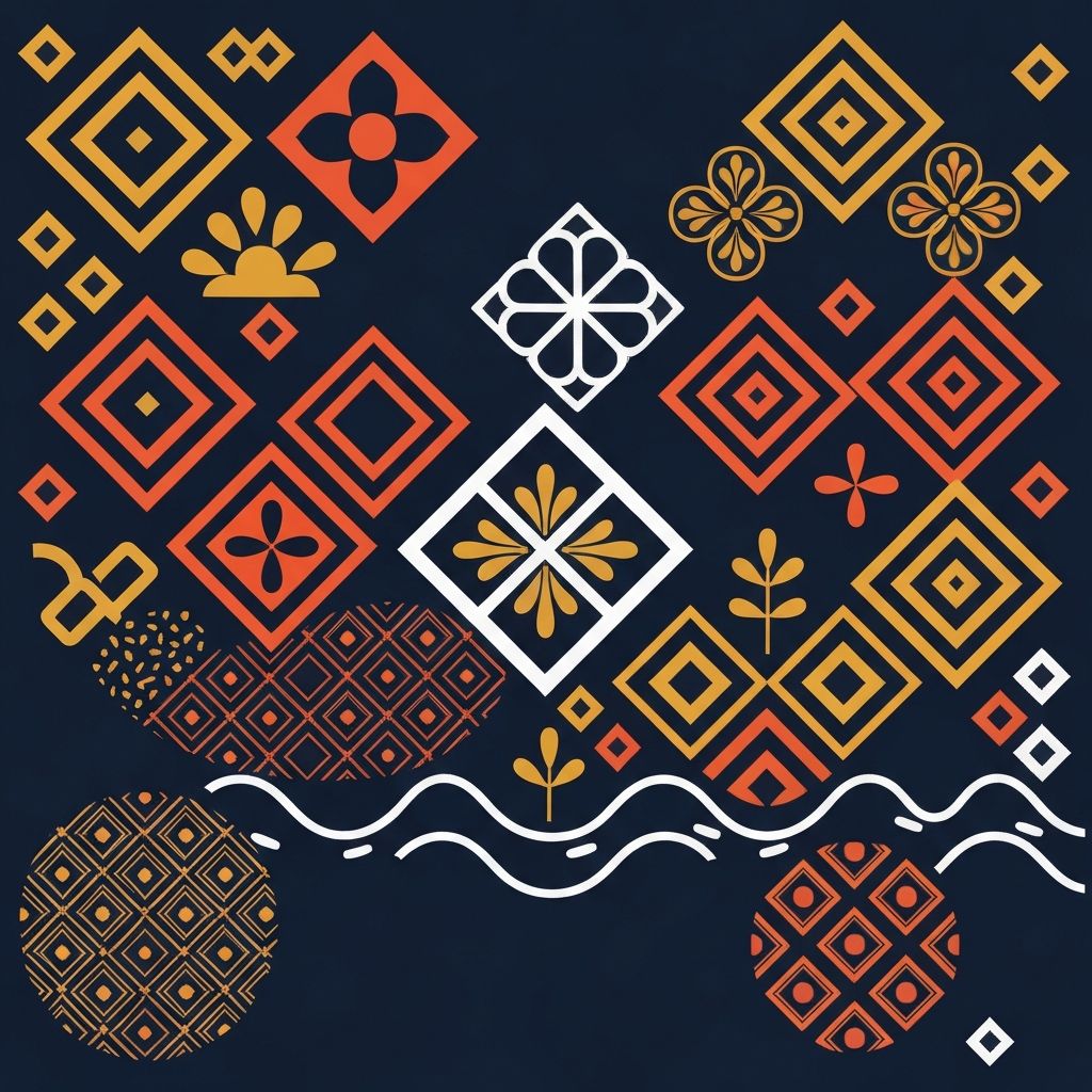 Seni batik geometri yang mewakili kreativiti komuniti Batu Pahat